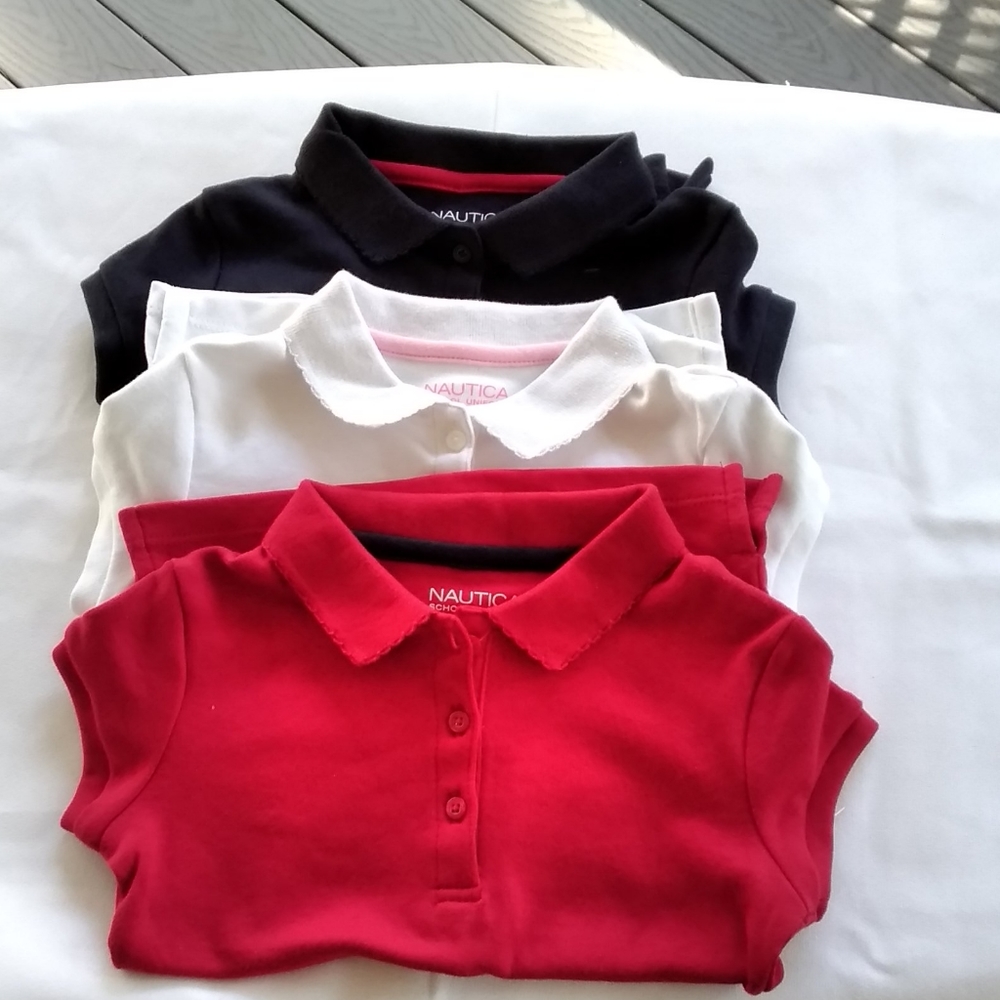 CLEARANCE⚡ Nautica girls sz4 short sleeve shirts